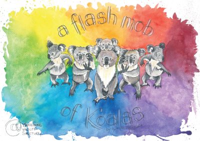 Flash Mob of Koalas